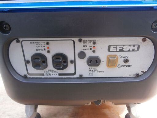 ☆中古品 YAMAHA ヤマハポータブル発電機 EF9H 60Hz専用 動作問題なし 