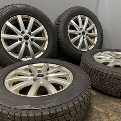 【BS BLIZZAK DM-V1 215/65R16】スタッドレス【BS TOPRUN 16インチ 6.5J5HPCD114.3+46】2018年製 バリ溝 ヴェゼル等　(VTN468) クレジットカード QRコード決済可能 ブリザック DM-V1 215/65R16 98Q BRIDGESTONE BLIZZAK ブリヂストン 1
