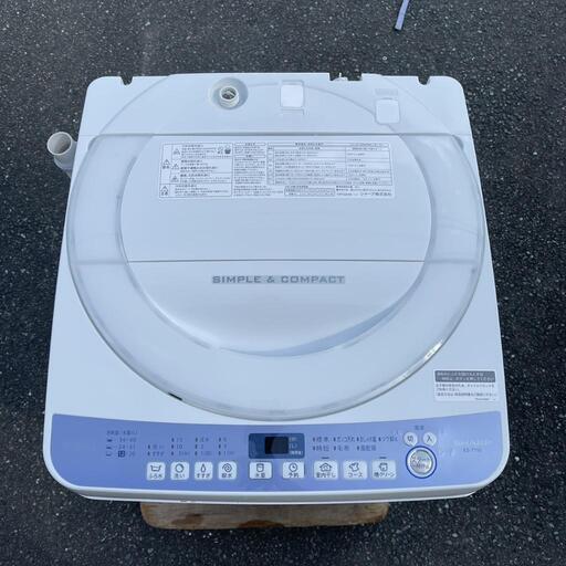 全自動洗濯機 シャープ ES-T710 2018年製 7kg【3ヶ月保証☆送料に設置