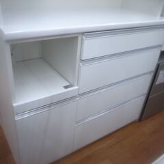 キッチンボード 水蒸気対応 ハイカウンター W114 【モノ市場東浦】y