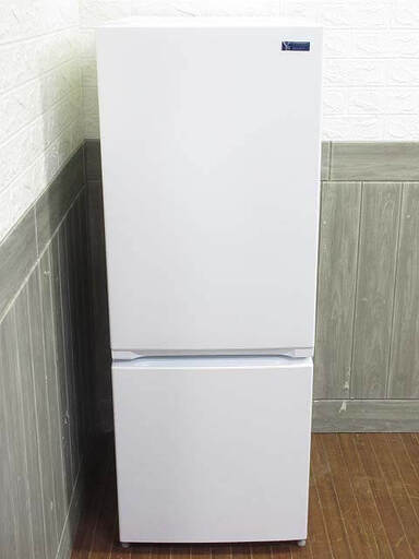 ss2956　ヤマダ　冷凍冷蔵庫　YRZ-F15G1　156L　ホワイト　ヤマダセレクト　ノンフロン　冷蔵庫　冷凍庫　白　2ドア　右開き　単身向け　コンパクト　スリム
