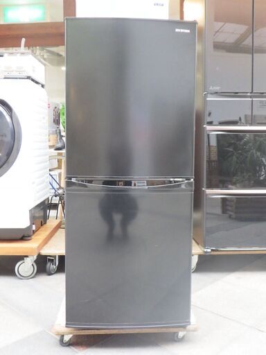 IRIS OHYAMA ノンフロン冷凍冷蔵庫 ブラック 2ドア 2020年製 IRSD-14A-B 142L アイリスオーヤマ
