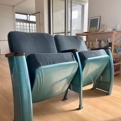 heywood wakefield 2連 シアターチェア