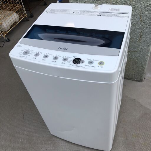 Haier 洗濯機 2019年製 4.5K 白 ハイアール 便利 一人暮らし 同棲 単身