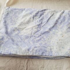 ガーゼ毛布カバー(200×140)少し収納汚有 洗濯済