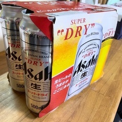 《取引中》asahiビール  500ml 6本