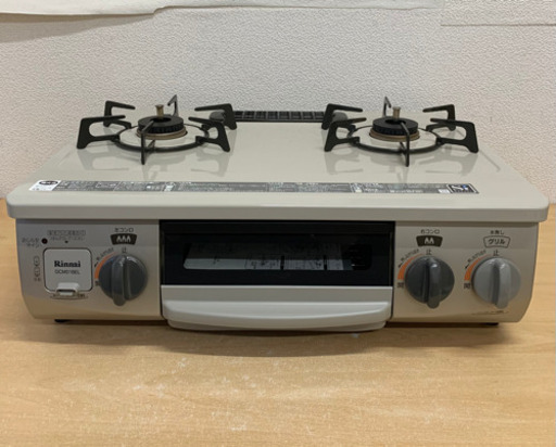札幌市内無料配送 3ヶ月保証 2015年製 美品 リンナイ ガスレンジ LP