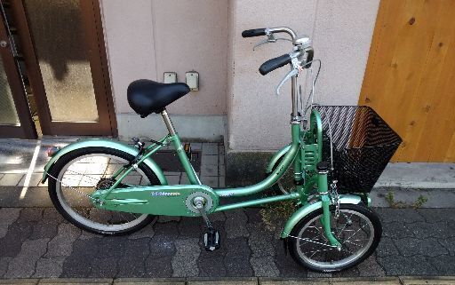 [BRIDGESTONE]minna(ミンナ)三輪車(前二輪16吋/後一輪20吋)シングル/グリーン