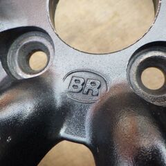 BR　ブラックレーシング　アルミホイール4本セット　14インチ　6Ｊ　+40　PCD100　4穴　キズ有　￥32,780税込