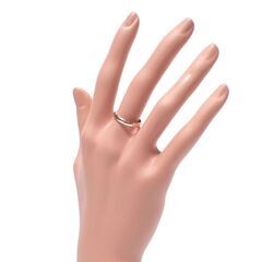 E508 K18 ゴールド YG 2.7g 指輪 リング シンプル アクセサリー