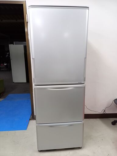 取引場所　南観音　K　2110-543　SHARP　シャープ　ノンフロン冷凍冷蔵庫　SJ-WA35Y-S　冷蔵庫　2014年製　両開き