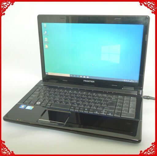 中古良品 ノートパソコン Windows10 15型ワイド FRONTIER フロンティア FRNP510 Core i5 4GB DVDマルチ 無線 Wi-Fi Office 即使用可