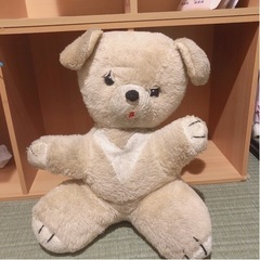 おんぼろ クマのぬいぐるみ(40cmほど)