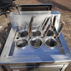 マルゼン 6口茹で麺器 MRK-066B LPガス「中古、使用感あり」2012年