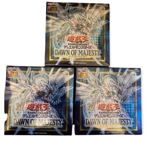 遊戯王　DAWN OF MAJESTY ドーンオブマジェスティ　3box
