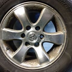 プラド 純正 アルミホイール ＋ スタッドレスタイヤ ＋ 純正ナット 20000円💰ブリヂストン DM-V1 ⭐265/65R17 17×7.5J off30 PCD139.7 4本 J4