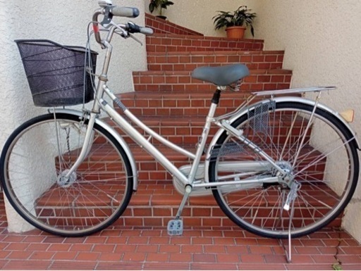 整備済自転車】27インチ内装3段変速 LEDオートライト付き ノーパンク 