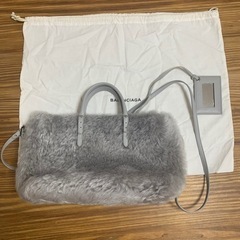 美品】バレンシアガ BALENCIAGA PAPER A6 ムートン レザー トートバッグ