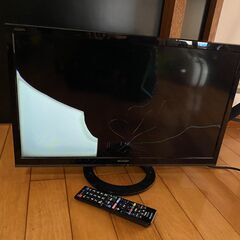 【ネット決済】【ジャンク・画面割れ】SHARP 24インチテレビ...