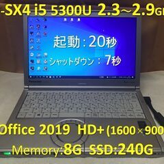 【商談中】Let’s note CF-SX4 i5 2.3~2....