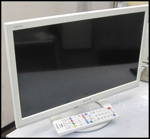 【SHARP】 LC-24K20  液晶テレビ  ホワイト  リモコン付