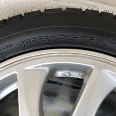 《中古》ノーマルタイヤホイール付き4本セット［165/55R15］