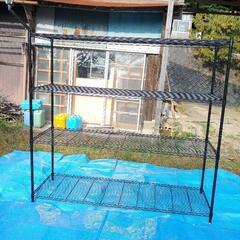 どでかいメタルラック ブラウン4段