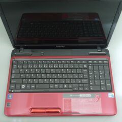 中古美品 新品爆速SSD レッド 赤 ノートパソコン 15型ワイド 東芝