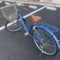 自転車　ブルー　26インチ
