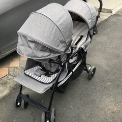 取引決定）【KATOJI】縦型の二人乗りベビーカー（タンデムストローラー）