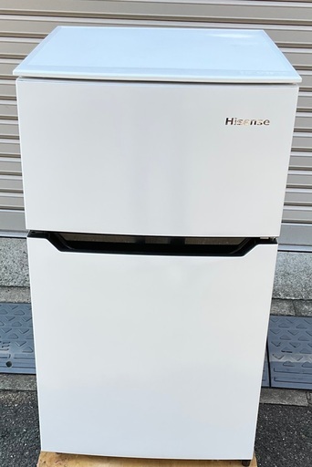 【RKGRE-747】特価！ハイセンス/Hisense/93L 冷凍冷蔵庫/HR-B95A/中古品/2019年製/当社より近隣無料配達！