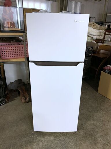 新品同様 最新モデル2021年製 定価30000円 ハイセンス 2ドア 冷凍冷蔵庫 HR-B12C 120L ホワイト キッチン家電  E