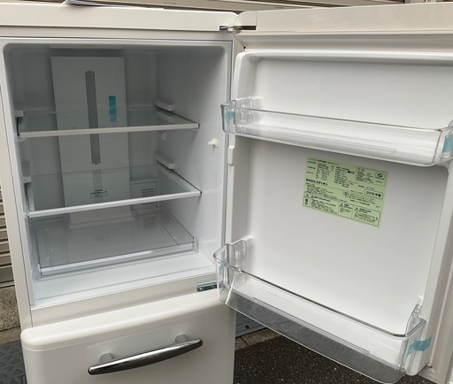 RKGRE-750】特価！e angel/エディオン/149L レトロ2ドア冷凍冷蔵庫/ANG