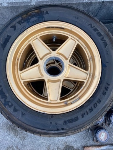 旧車　アルミホイール　センターロック　ハヤシレーシング　スーパーストリート　当時物　114.3 4穴　車検対応