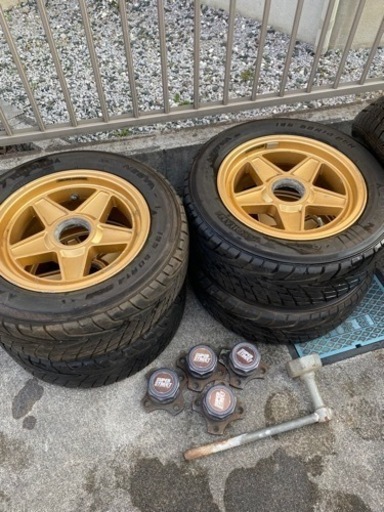 旧車 アルミホイール センターロック ハヤシレーシング スーパー 