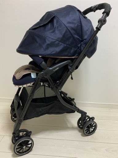 コンビ ベビーカー スゴカル 4キャス コンパクト エッグショック ネイビー Combi