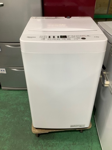 安心の6ヶ月保証付！！ Hisense　5.5kg全自動洗濯機　HW-T55D  2019年製