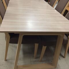 J682 Karimoku カリモク ダイニングテーブルセット 6人用 DA6080／CA1905 参考価格270,000万円 クリーニング済み