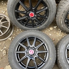アルミホイール付き　グッドイヤー　ほぼ新品　アイスナビ6 175/65R15 スタッドレス  タイヤ　2017年製