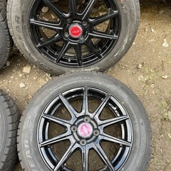 アルミホイール付き　グッドイヤー　ほぼ新品　アイスナビ6 175/65R15 スタッドレス  タイヤ　2017年製