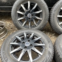 極上タイヤ　BRIDGESTONE VRX2 185/65R15 スタッドレス  タイヤ　2017年製　アルミホイール付き　SMACK