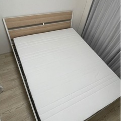 【11/18まで】IKEA クィーンサイズベッド & マットレス...