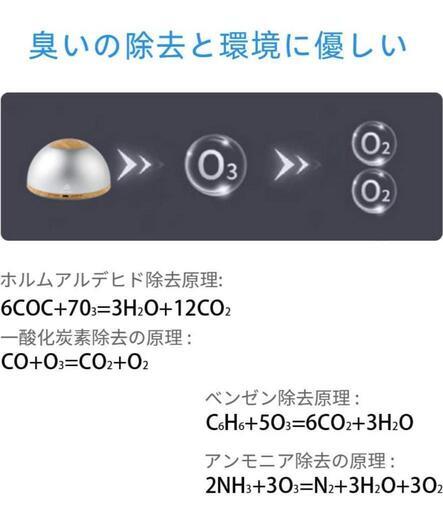 小型脱臭機 滅菌脱臭装置 USB充電式ミニオゾン発生器 10個