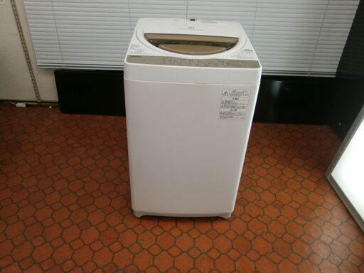 ID 987324  洗濯機東芝6.0Kg　２０１７年製　　AW-6G5（W)