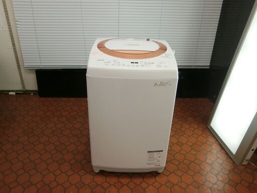 ID 987632　洗濯機東芝8.0Kg　２０１７年製　AW-D836（P)