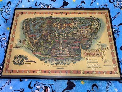 ビンテージ ディズニーランド 1958 Disneyland Usa 地図 Mame Mame 五香のノベルティグッズの中古あげます 譲ります ジモティーで不用品の処分
