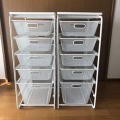 【ネット決済】IKEA収納ラック5段　ホワイト　2台