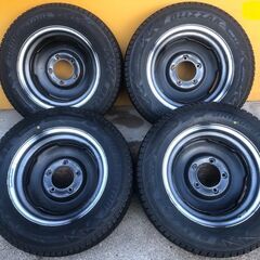 Y販売済み ジムニー JA22 純正サイズ175/80R16 pcd 139.7 5穴 BRIDGESTONE　BLIZZAKブリヂストン・ブリザック DM-V2 18年製44周 売切り 美品