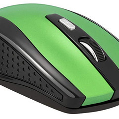 USB（コネクタ：Aタイプ）無線マウス（2.4Ghz・緑・単4電...