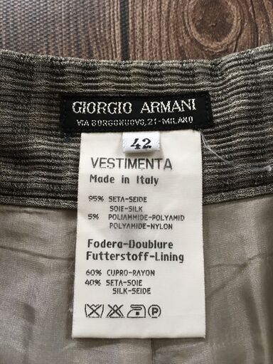 GORGIO ARMANI　フォーマル　パンツ